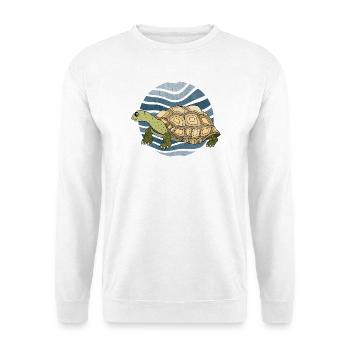 tortue - Sweat-shirt Unisexe - blanc - Devant