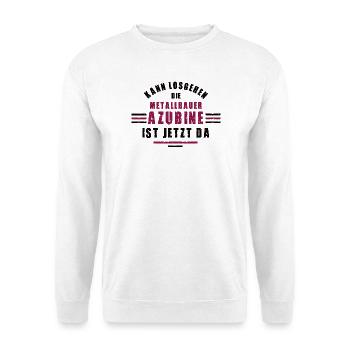 Trainee metalworker apprenticeship training metalworker - Unisex Sweatshirt - white - Front