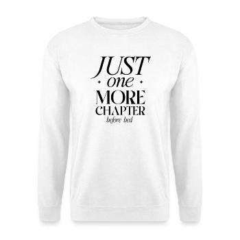 Plus qu’un chapitre avant de se coucher - Sweat-shirt Unisexe - blanc - Devant