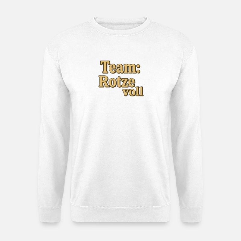 Team Rotze Voll Schriftzug - Unisex Pullover - Weiß