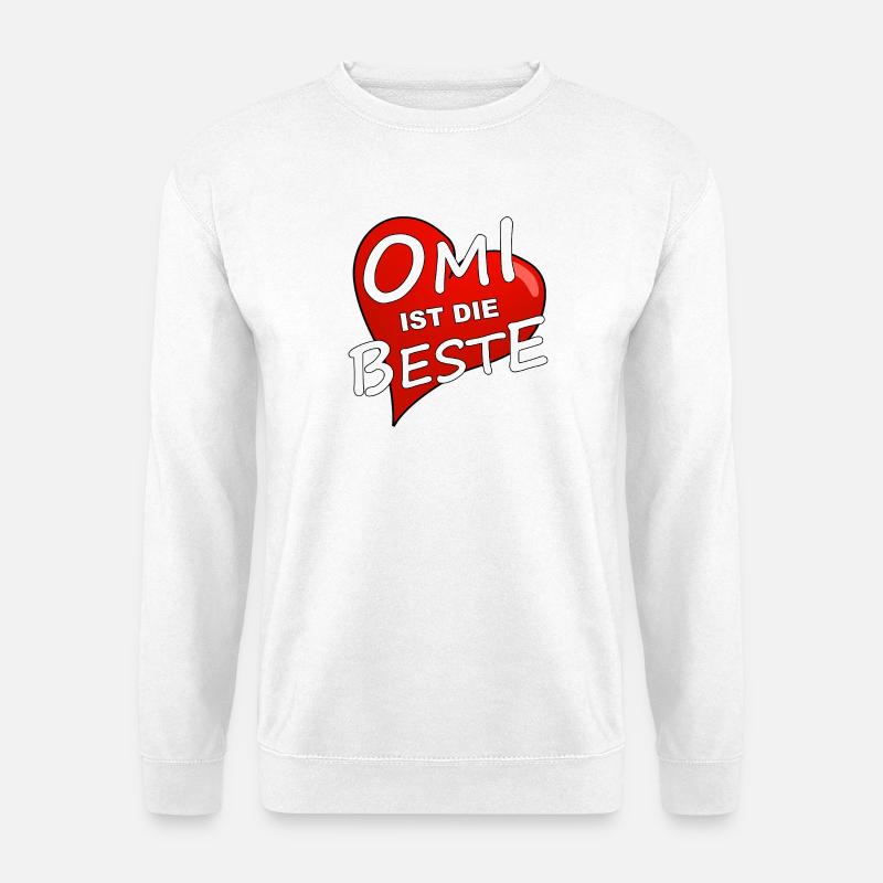 OMI IST DIE BESTE - Unisex Pullover - Weiß