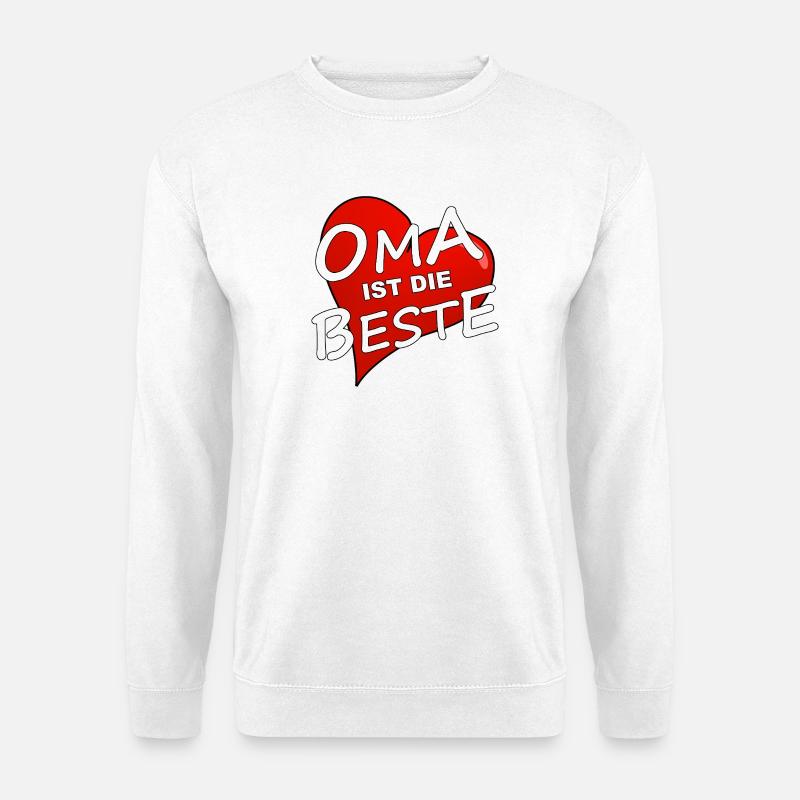 OMA IST DIE BESTE - Unisex Pullover - Weiß