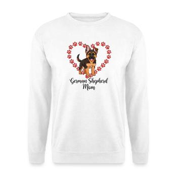 German Shepherd Mama Heart - Unisex Sweatshirt - white - Front