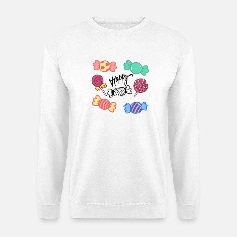 Candy Circle Icons Kollektion - Unisex Pullover - Weiß