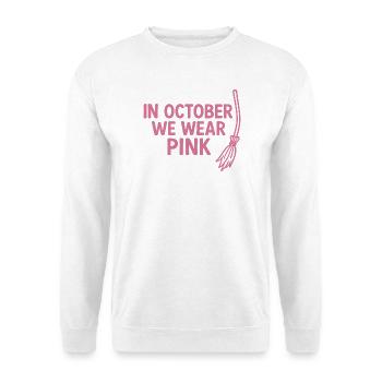In October We Wear Pink - Unisex Sweatshirt - white - Front