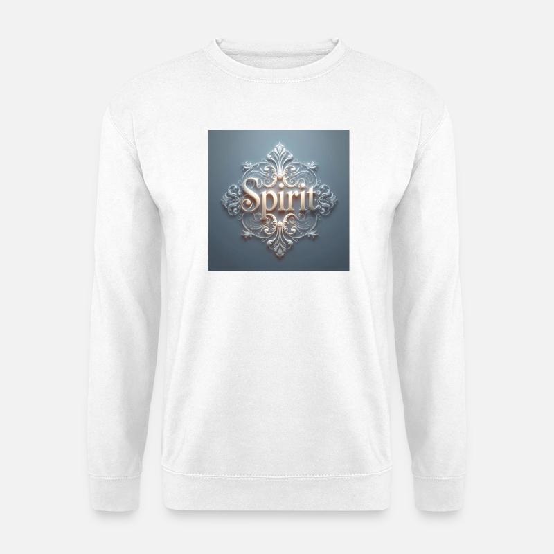 Spirit Ornament Barockdesign - Unisex Pullover - Weiß