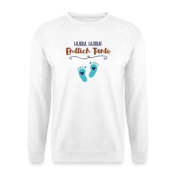 Finally Aunt Nephew Boy Baby Announcement - Unisex Sweatshirt - white - Front