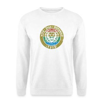 Sauvage, libre et indompté depuis 10/1970 - Sweat-shirt Unisexe - blanc - Devant