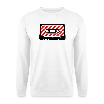 Cassette Mixtape Rétro – Motif culte de la musique - Sweat-shirt Unisexe - blanc - Devant