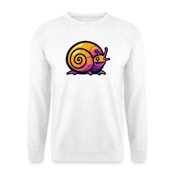Schnecke Halloween Comic Lustig - Unisex Pullover - Weiß - Vorne