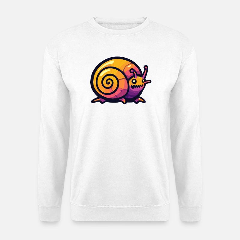 Snail Halloween Comic Funny - Unisex Sweatshirt - white
