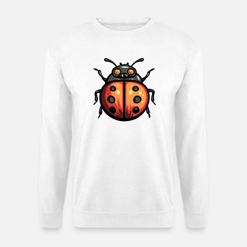 Marienkäfer Halloween Comic Lustig - Unisex Pullover - Weiß