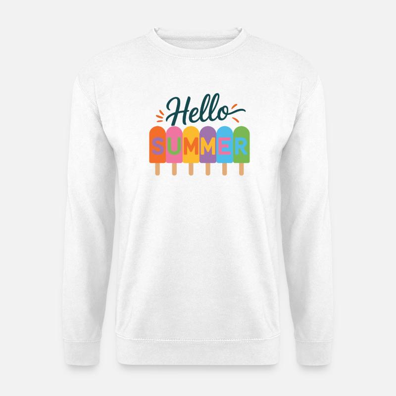Hallo Sommer - Unisex Pullover - Weiß