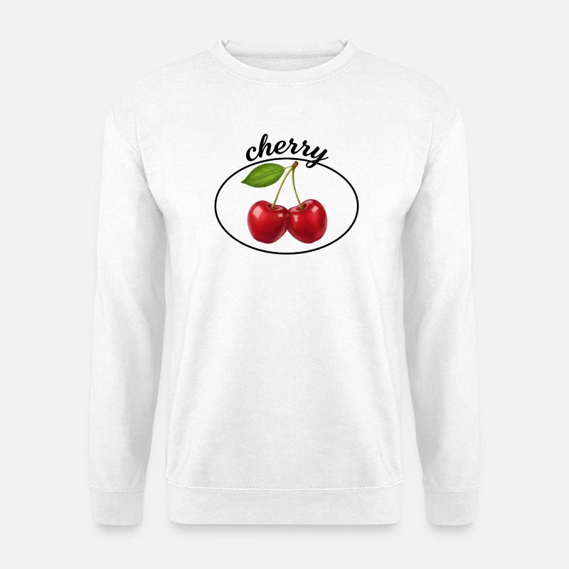 Cherry Duo Emblem - Unisex Sweatshirt - white