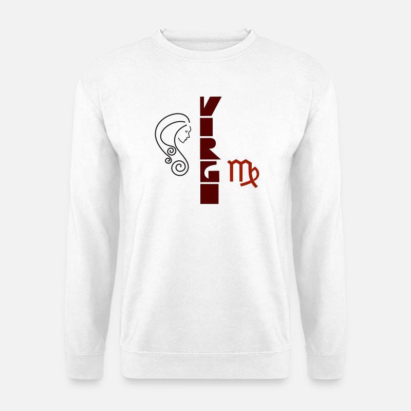 Jungfrau Design von Cean - Unisex Pullover - Weiß