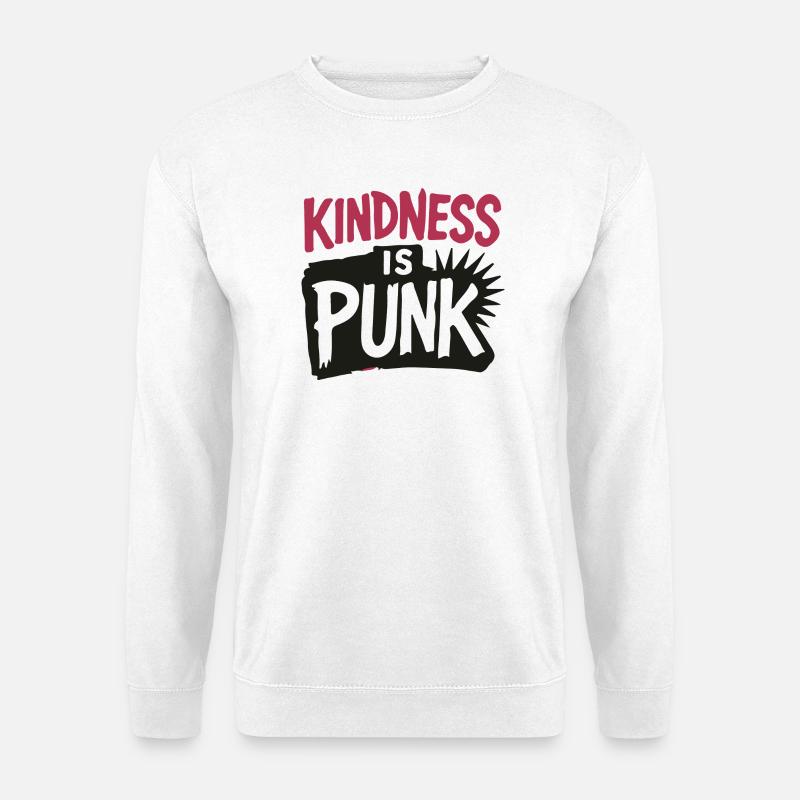 Freundlichkeit ist Punk - Unisex Pullover - Weiß