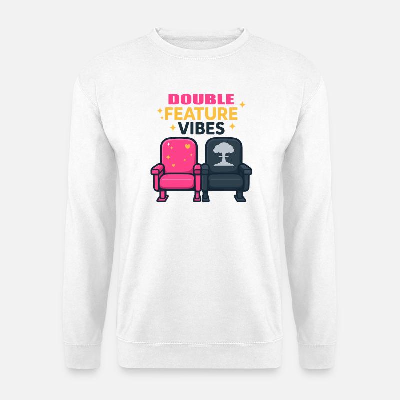 Double Feature - Unisex Sweatshirt - white