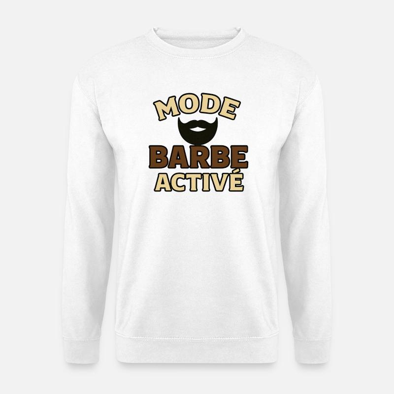 Active Beard Mode - Unisex Sweatshirt - white