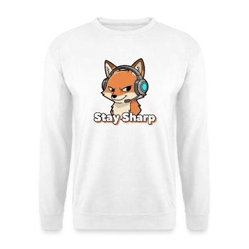 StaySharp Fuchs Headset - Unisex Pullover - Weiß - Vorne