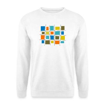 Farbiges Patchwork von Cean - Unisex Pullover - Weiß - Vorne