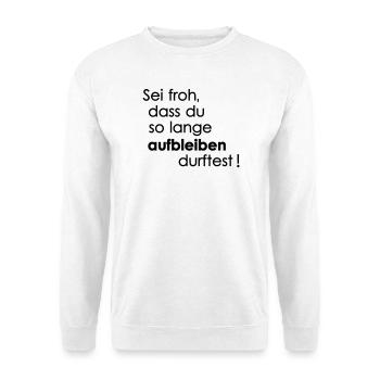 Veiller - Sweat-shirt Unisexe - blanc - Devant