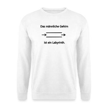 Labyrinth maennlich - Unisex Pullover - Weiß - Vorne