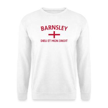 Barnsley emblem England flag - Unisex Sweatshirt - white - Front