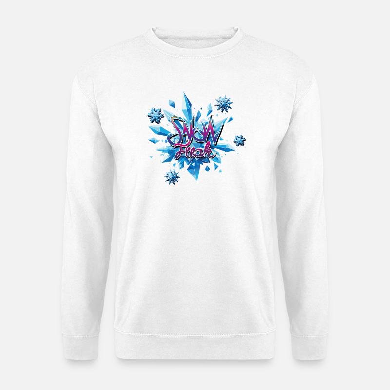Schneekristall Explosion - Unisex Pullover - Weiß
