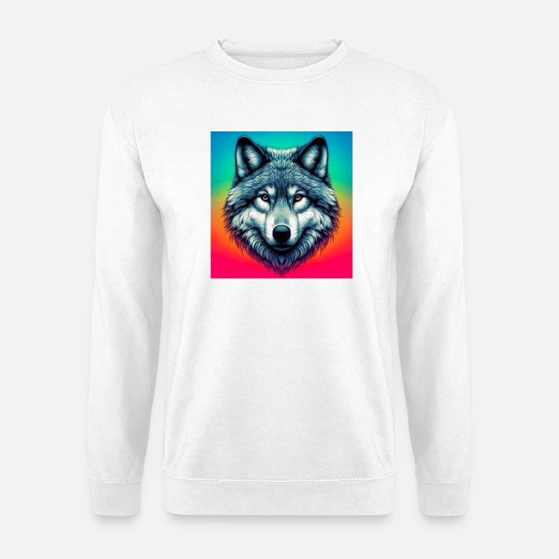 Wolf - Unisex Sweatshirt - white