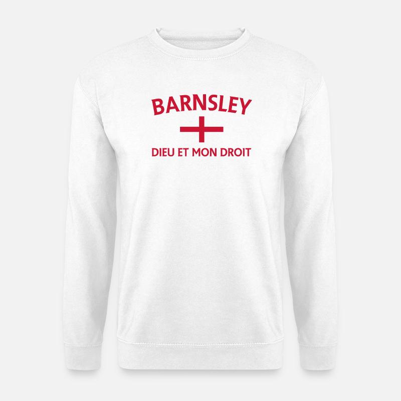 Drapeau Barnsley Devise Design - Sweat-shirt Unisexe - blanc