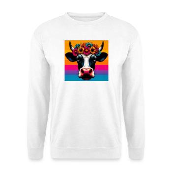 Kuh - Unisex Pullover - Weiß - Vorne