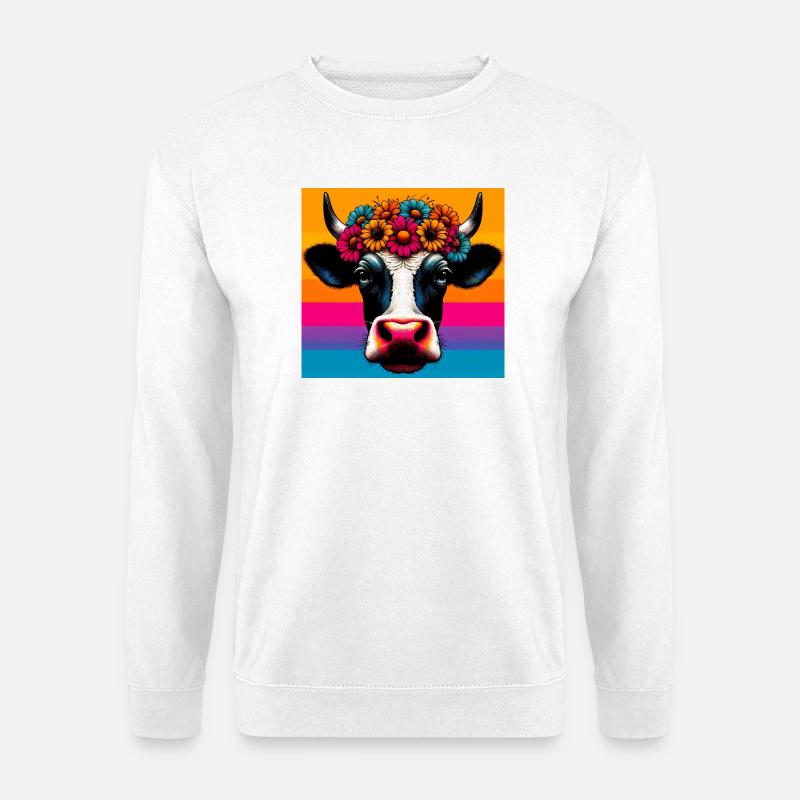 cow - Unisex Sweatshirt - white
