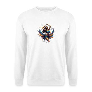 Vibrant_Sound_and_Color_Splash - Unisex Pullover - Weiß - Vorne
