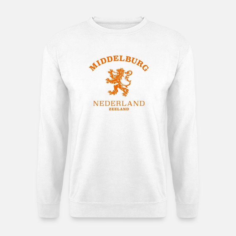 Middelburg Netherlands Niederlande - Unisex Pullover - Weiß