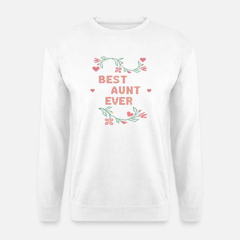 Best Aunt Ever - Unisex Pullover - Weiß