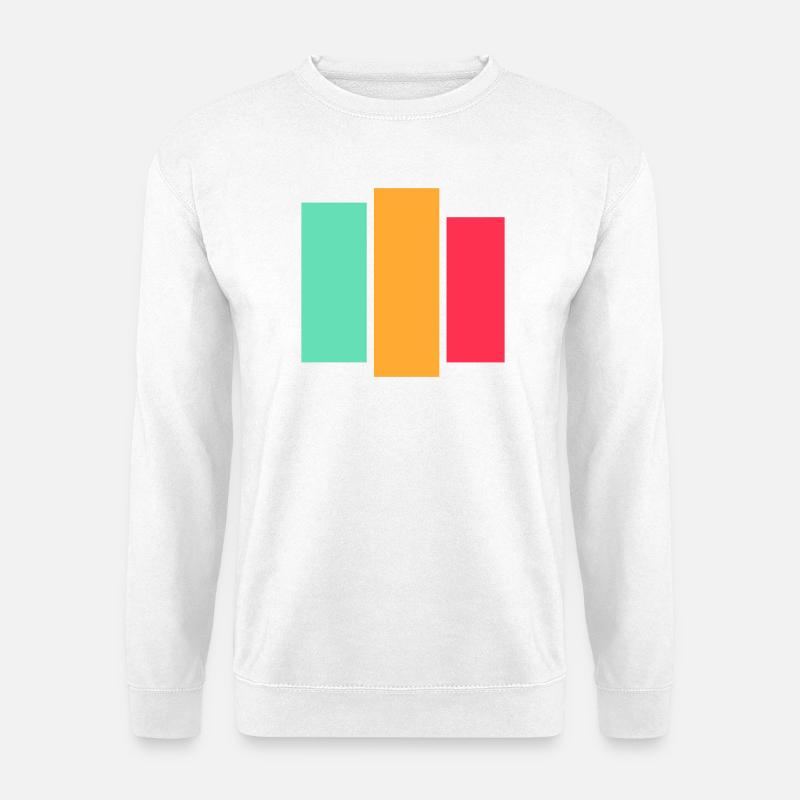 Tri Block Neon Palette - Unisex Pullover - Weiß