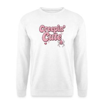 creepin cute / y2k halloween design - Unisex Pullover - Weiß - Vorne