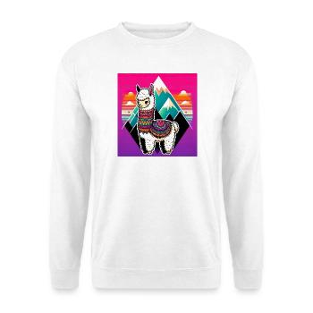 Alpaga - Sweat-shirt Unisexe - blanc - Devant