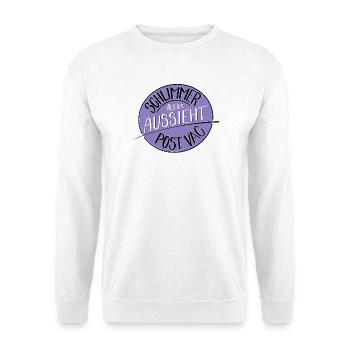 Schlimmer als es aussieht, Post Vac - Unisex Pullover - Weiß - Vorne