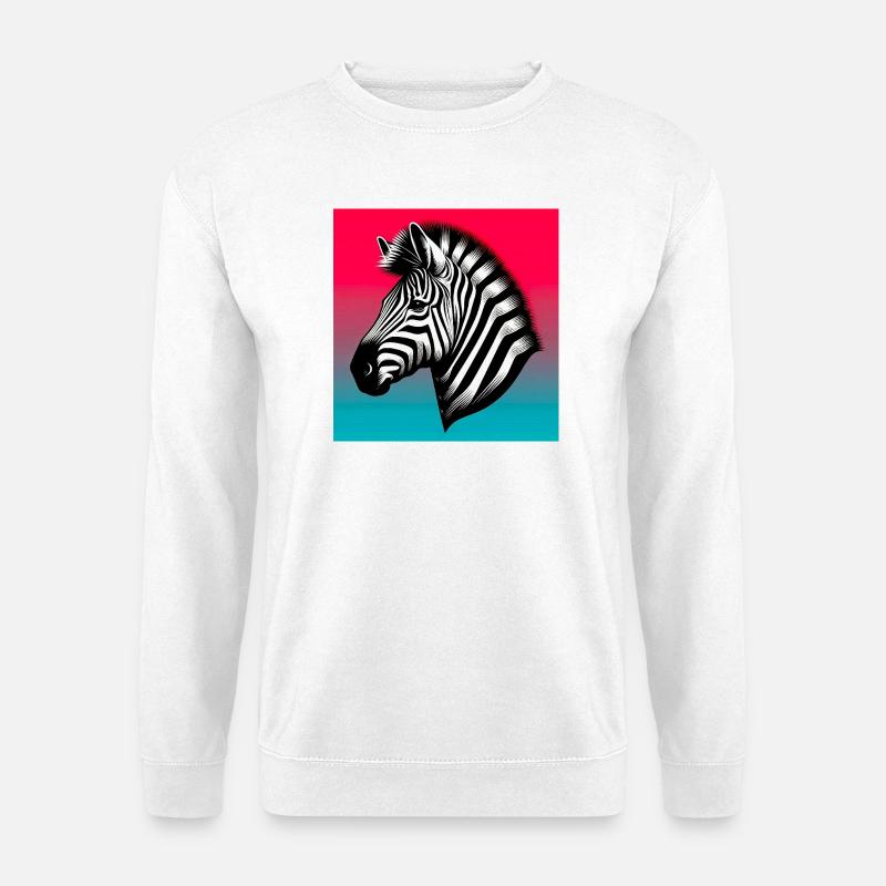 zebra - Unisex Sweatshirt - white