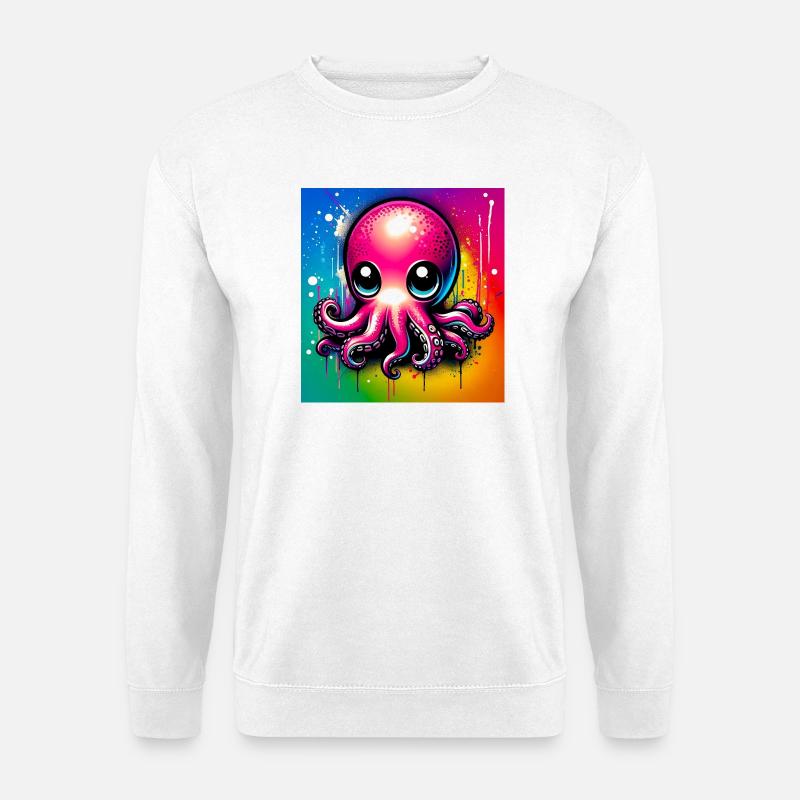 Krake - Unisex Pullover - Weiß