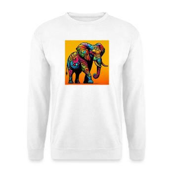 elephant - Unisex Sweatshirt - white - Front