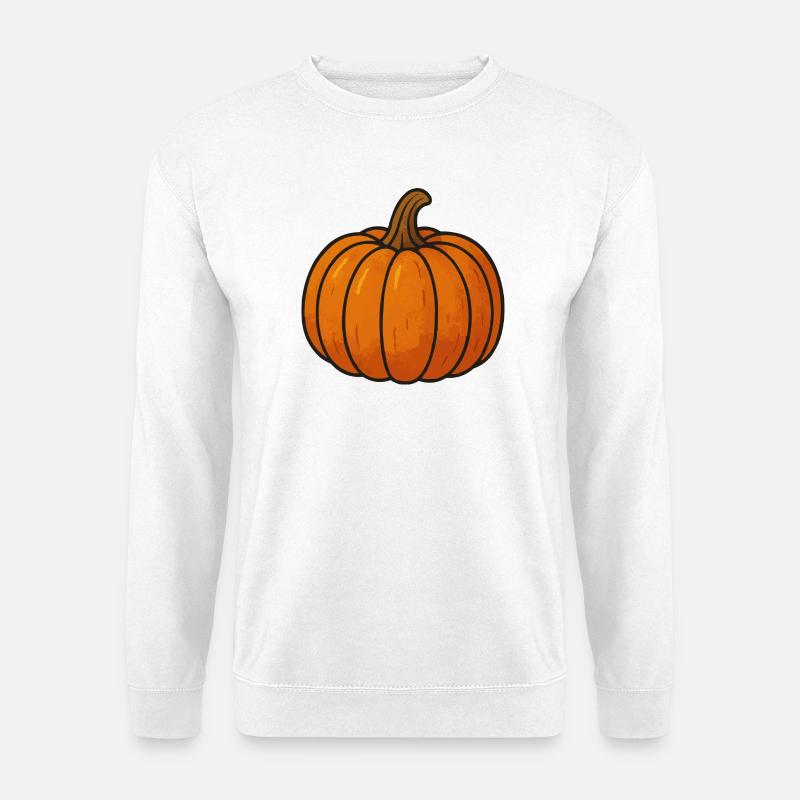 Kürbis Cartoon Illustration - Unisex Pullover - Weiß