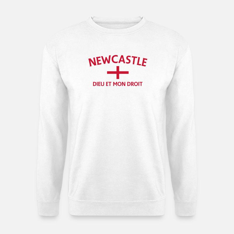 Newcastle Crest Fusion - Unisex Pullover - Weiß