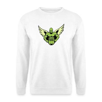 Die Kraft des geflügelten Gladiators - Unisex Pullover - Weiß - Vorne