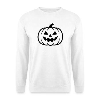 Halloween Pumpkin Silhouette - Unisex Sweatshirt - white - Front