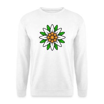 Edelweiss - Unisex Pullover - Weiß - Vorne