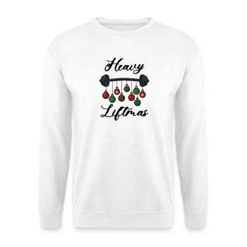 Heavy liftmas - Merry Christmas - Unisex Sweatshirt - white - Front