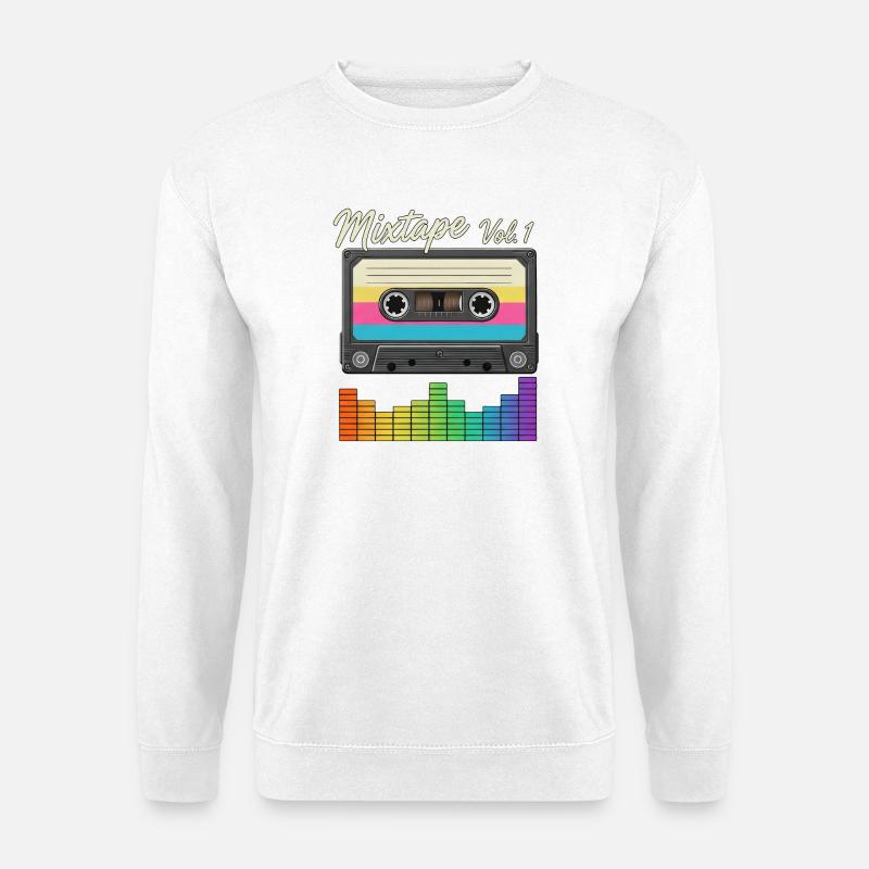 Mixtape Vol.1 Retro Kassette - Unisex Pullover - Weiß