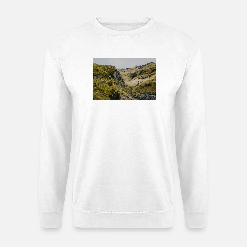 Hill Country Impression Backdrop - Unisex Sweatshirt - white